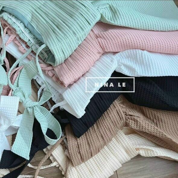(SHOP BIGSIZE nữ 50kg đến 90kg) SET PEPLUM 2 DÂY NƠ