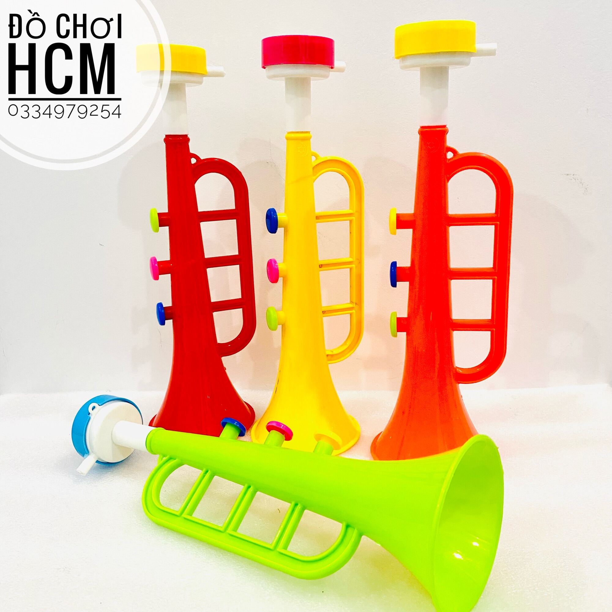 [RẺ ĐẸP] Đồ chơi trẻ em kèn trumpet dành cho bé thích khám phá các loại nhạc cụ, âm nhạc, cổ vũ, cổ động bóng đá