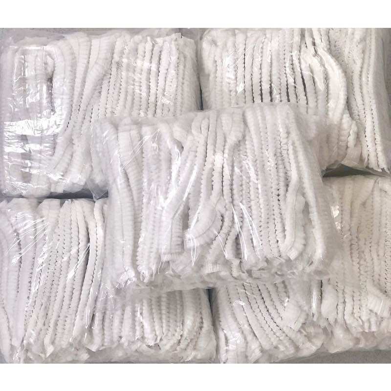 Nón y tế trùm đầu phun xăm
