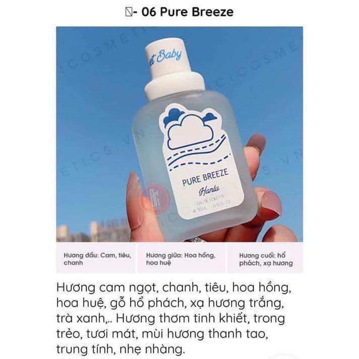 Nước hoa hanlu cho bé, xịt thơm body hanlu bear baby hương nhẹ nhàng quyến rũ