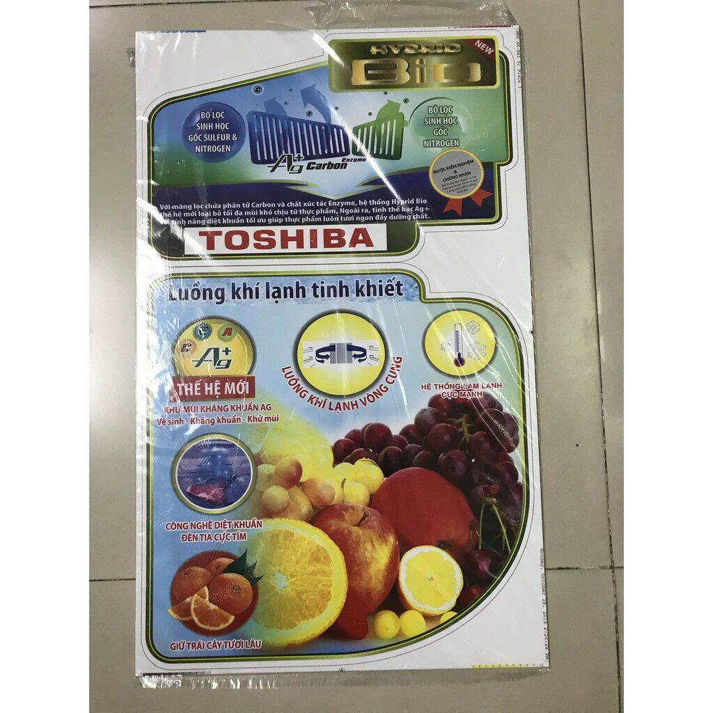 combo 5 tem dán tủ lạnh Toshiba