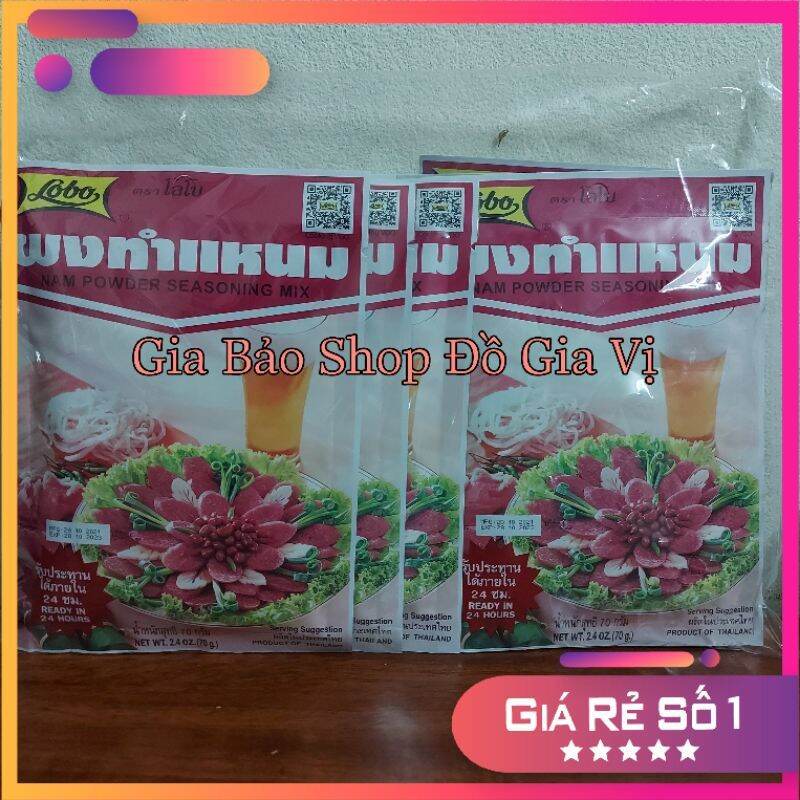 Bịch 10 gói gia vị nem chua thái lan.