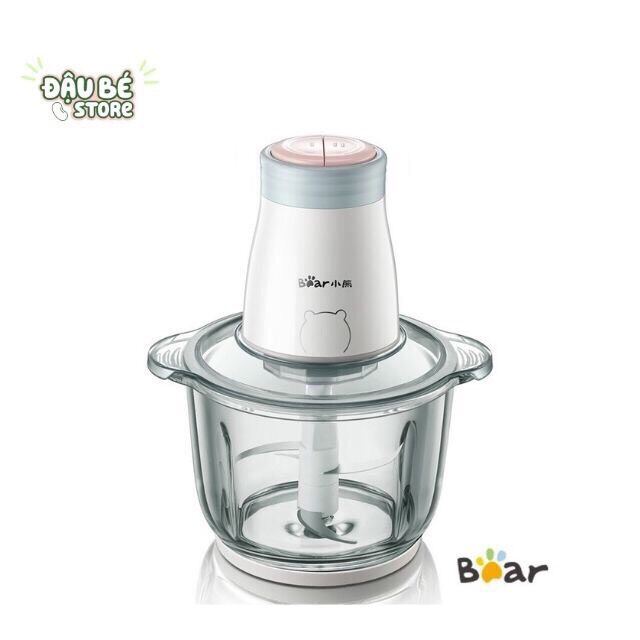 Máy xay thịt đa năng Bear 2L cối thủy tinh cao cấp