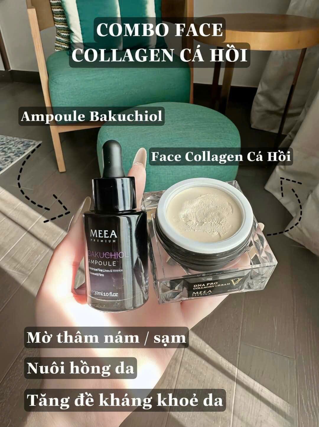 Kem face trứng cá hồi dna pro collagen cream meea