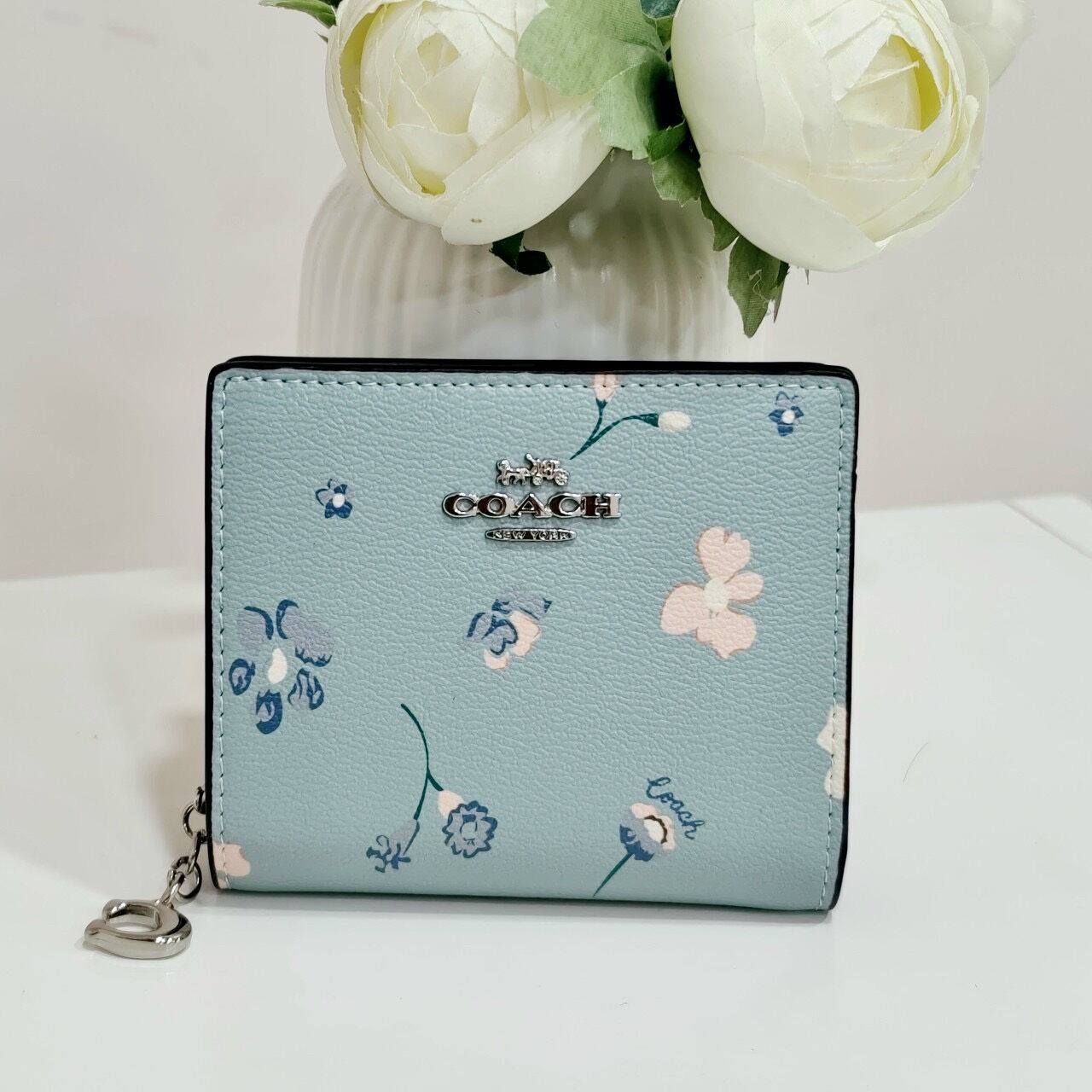 VÍ C.OACH - Snap Wallet họa tiết xinh xắn