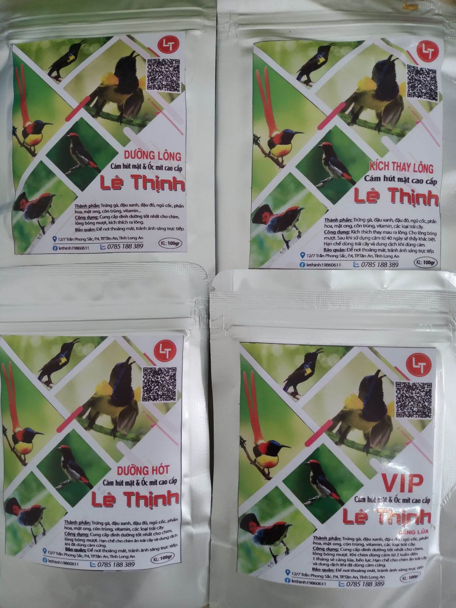 Cám hút mật và ốc mít Lê Thịnh ( dưỡng lông) 100g