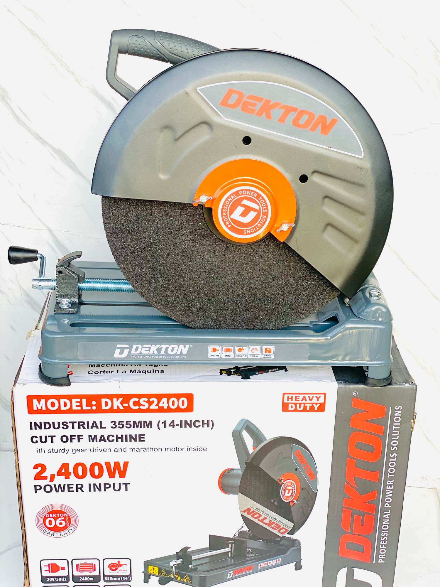Máy cắt sắt bàn Dekton 2400w chính hãng tặng đĩa cắt