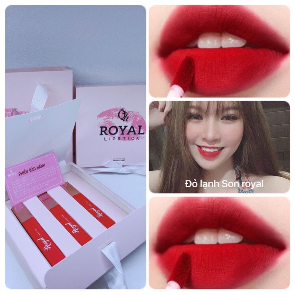 Son Kem Lì Royal Lipstick Màu Đỏ Lạnh