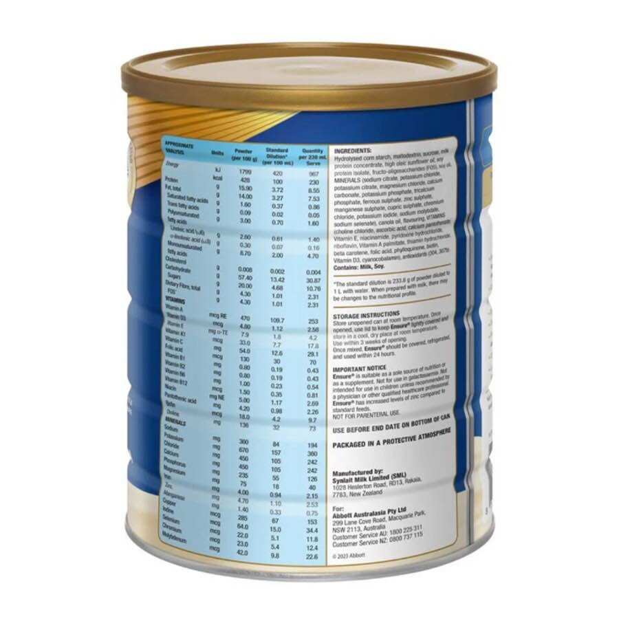 [HSD 12/2026] Sữa Bột Ensure Vani 850G từ ÚC