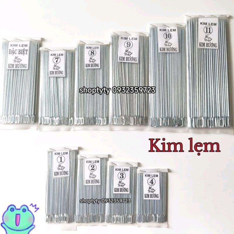 Bịch 40 cây lẹm, kim sắt may bao có nhiều size để chọn
