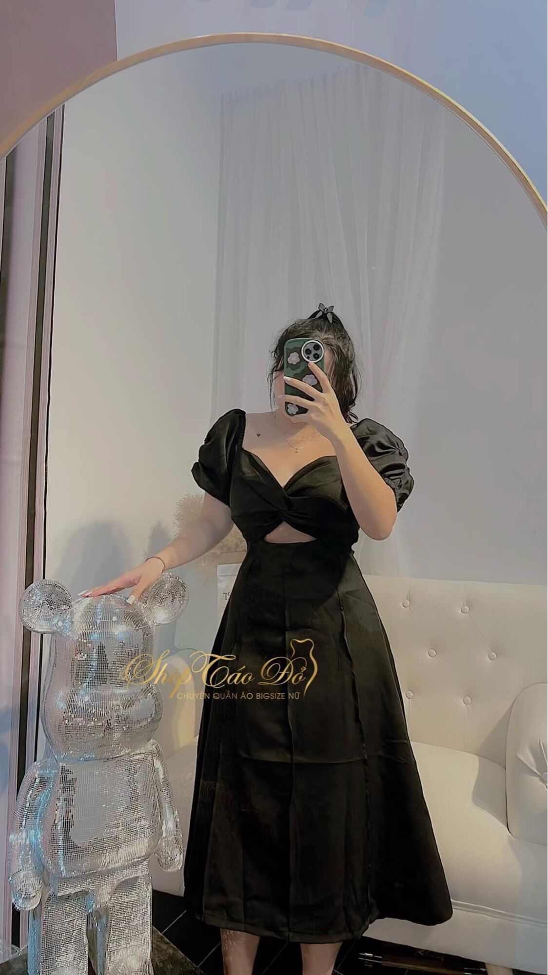 (SHOP TÁO ĐỎ BIGSIZE 50kg đến 90kg) đầm bigsize midi nữ xoắn ngực bigsize