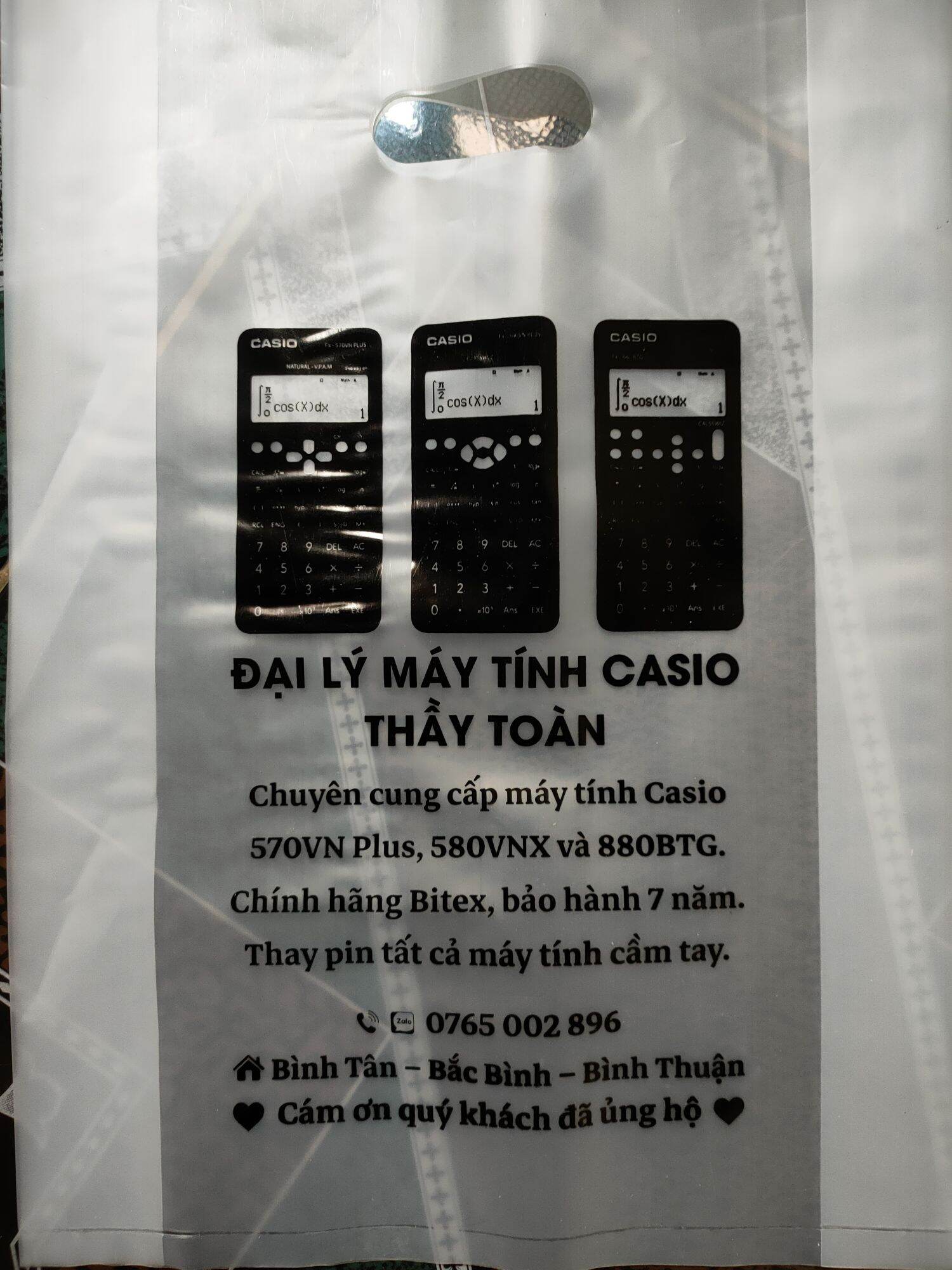Combo máy tính Casio 880BTG Xanh và Cẩm nang HDSD
