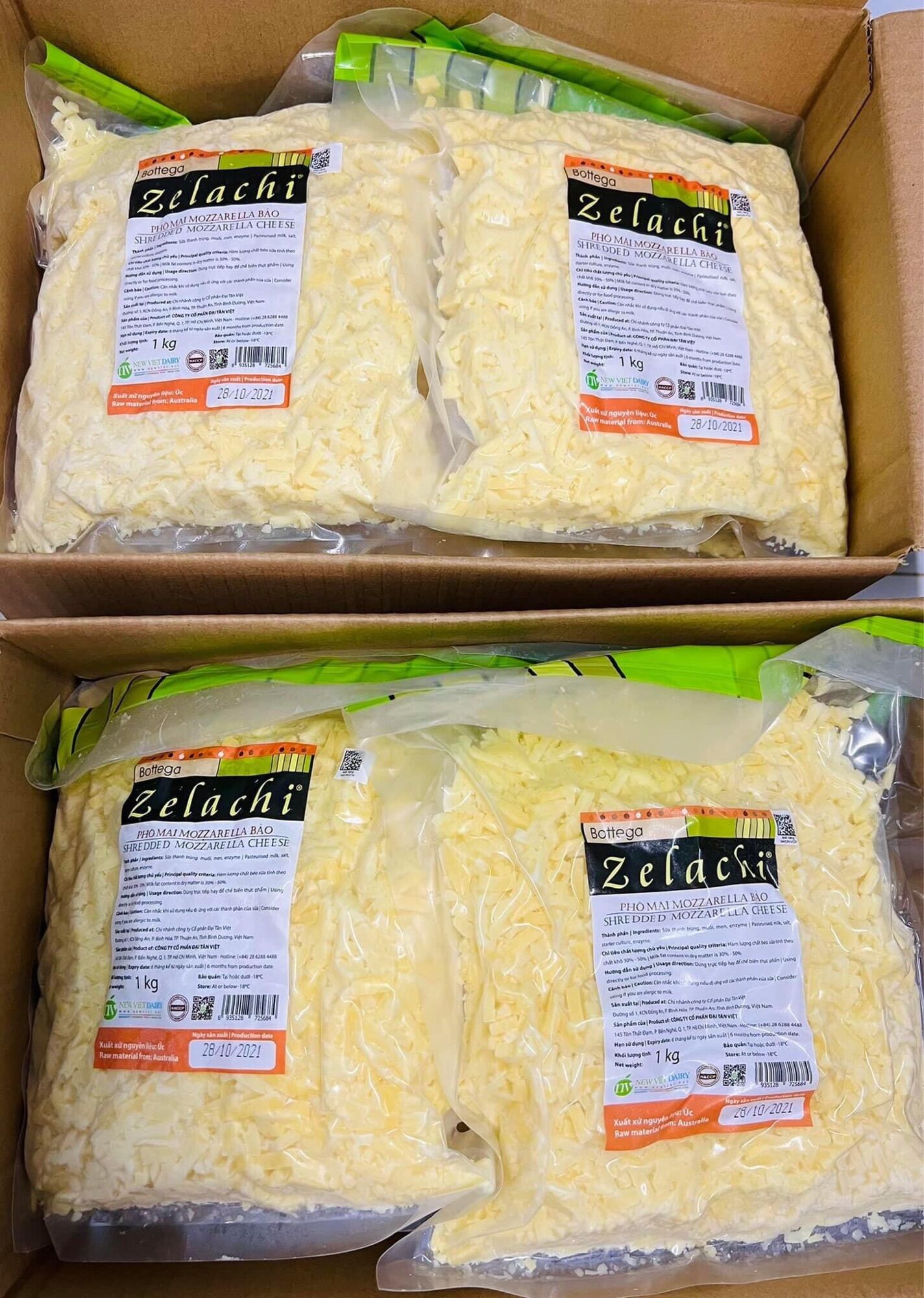 Phomai bào sợi 1kg (Giao hàng trong ngày khu vực HCM)