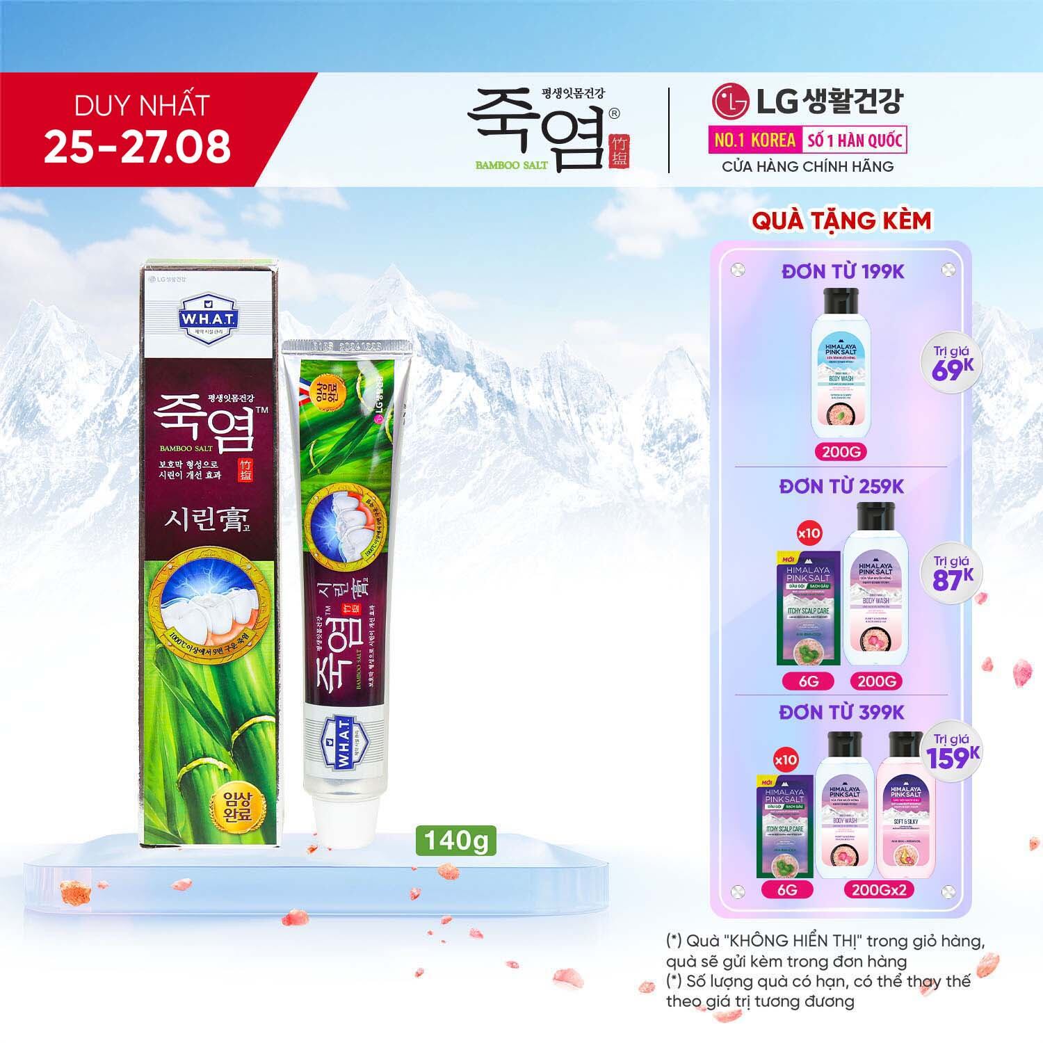 Kem đánh răng Bamboo Salt Muối Tre Chăm Sóc Răng Ê Buốt 140g