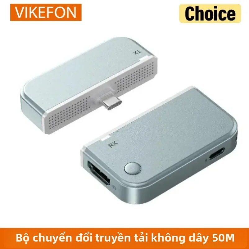 Bộ Phát Và Thu Video HDMI Không Dây 50M, Cáp Chuyển Đổi Mở Rộng Cho Màn Hình Camera, Hiển Thị Gương