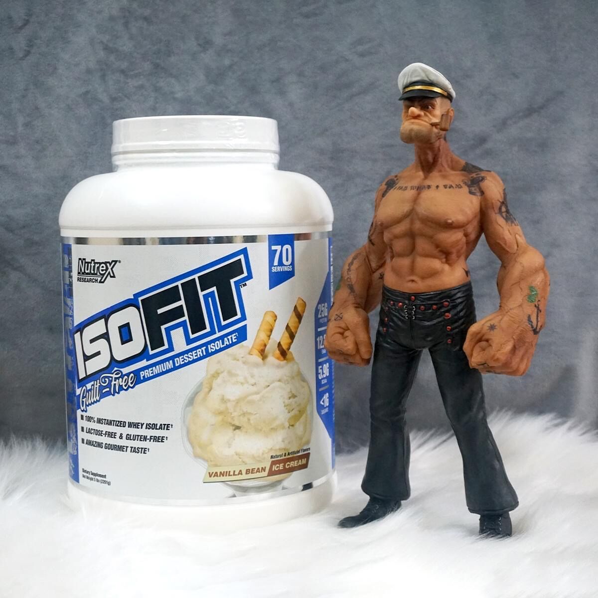 Nutrex IsoFit - Whey Protein Isolate 5Lbs ( 70 Serving) - Hàng chính hãng - Tặng Shaker