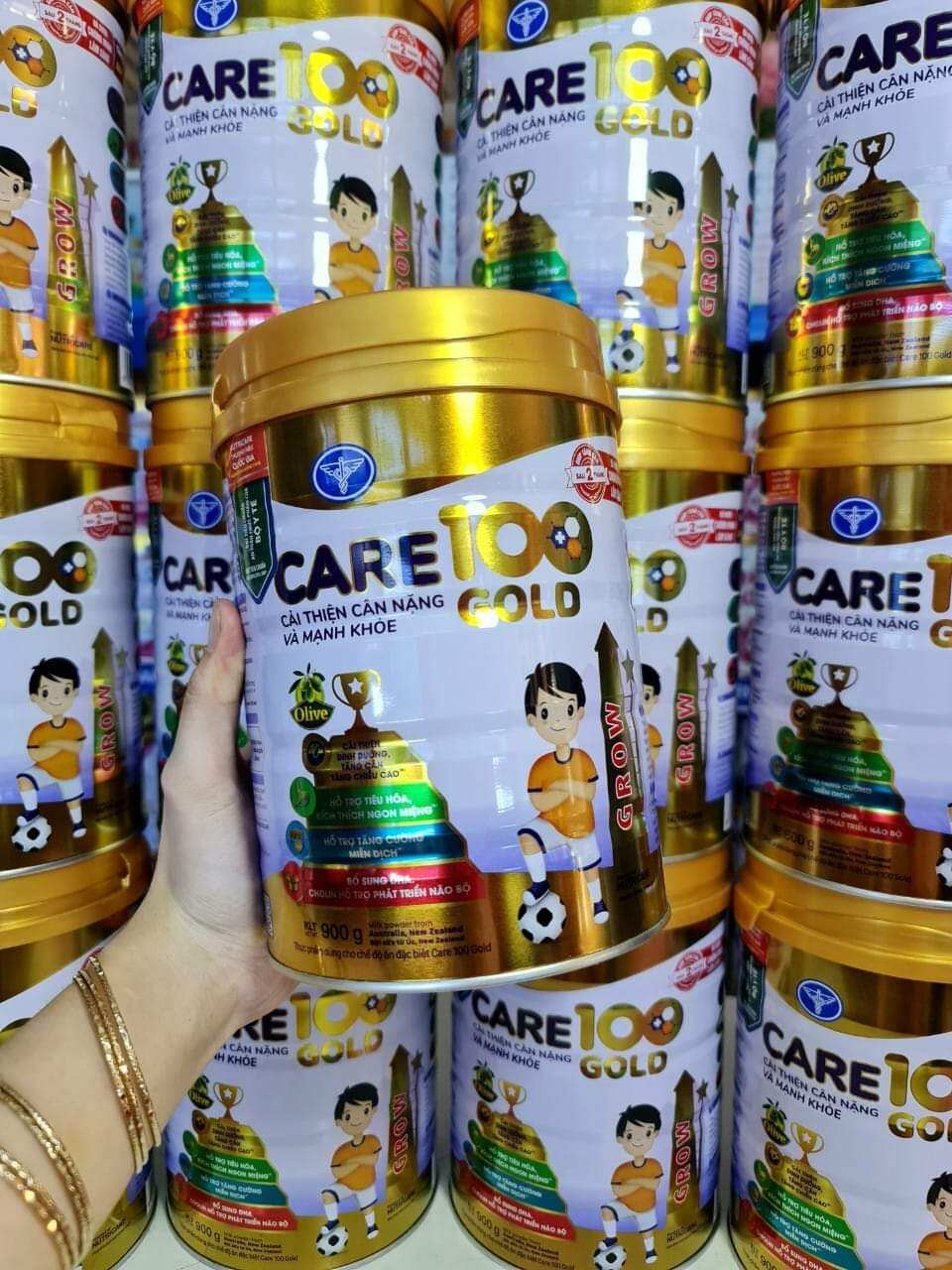 Sữa Bột Care 100gold  lon 900g (Date mới)
