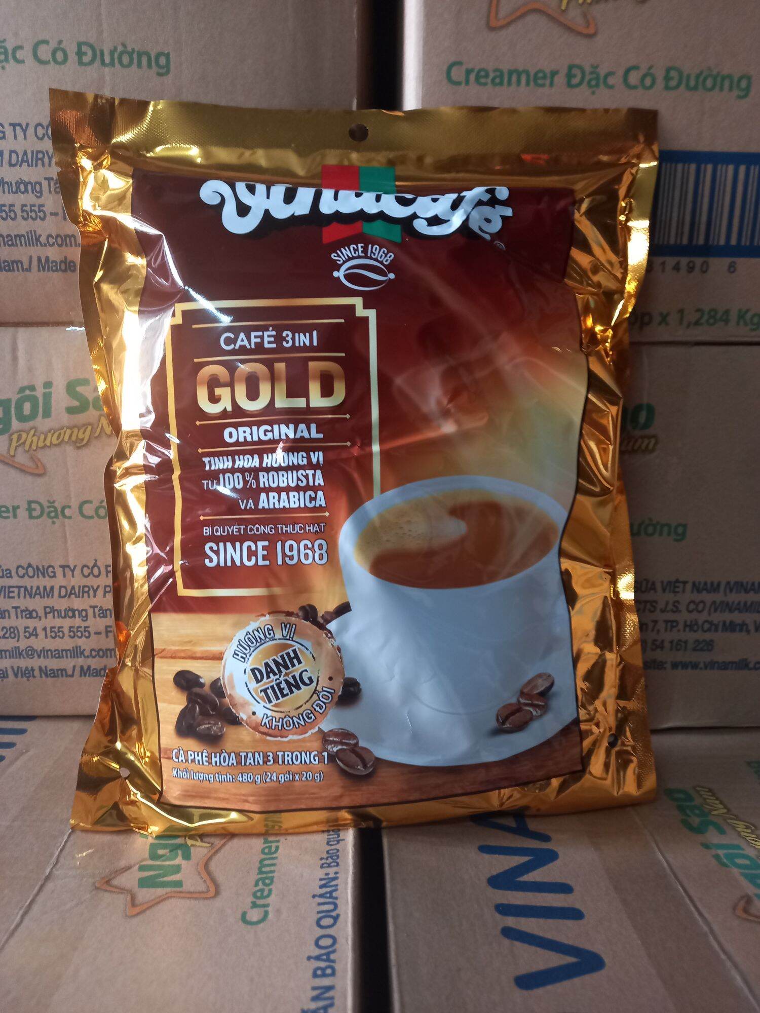Cà phê Vinacafe bịch 480g 24 gói 20g
