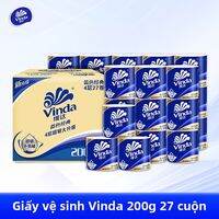 Vinda | Gói Tiết Kiệm Giấy Vệ Sinh 4 Lớp Siêu Mạnh 200g*27 Cuộn