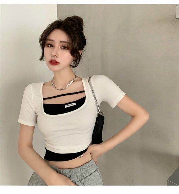 [HCM]ÁO THUN KIỂU CROPTOP