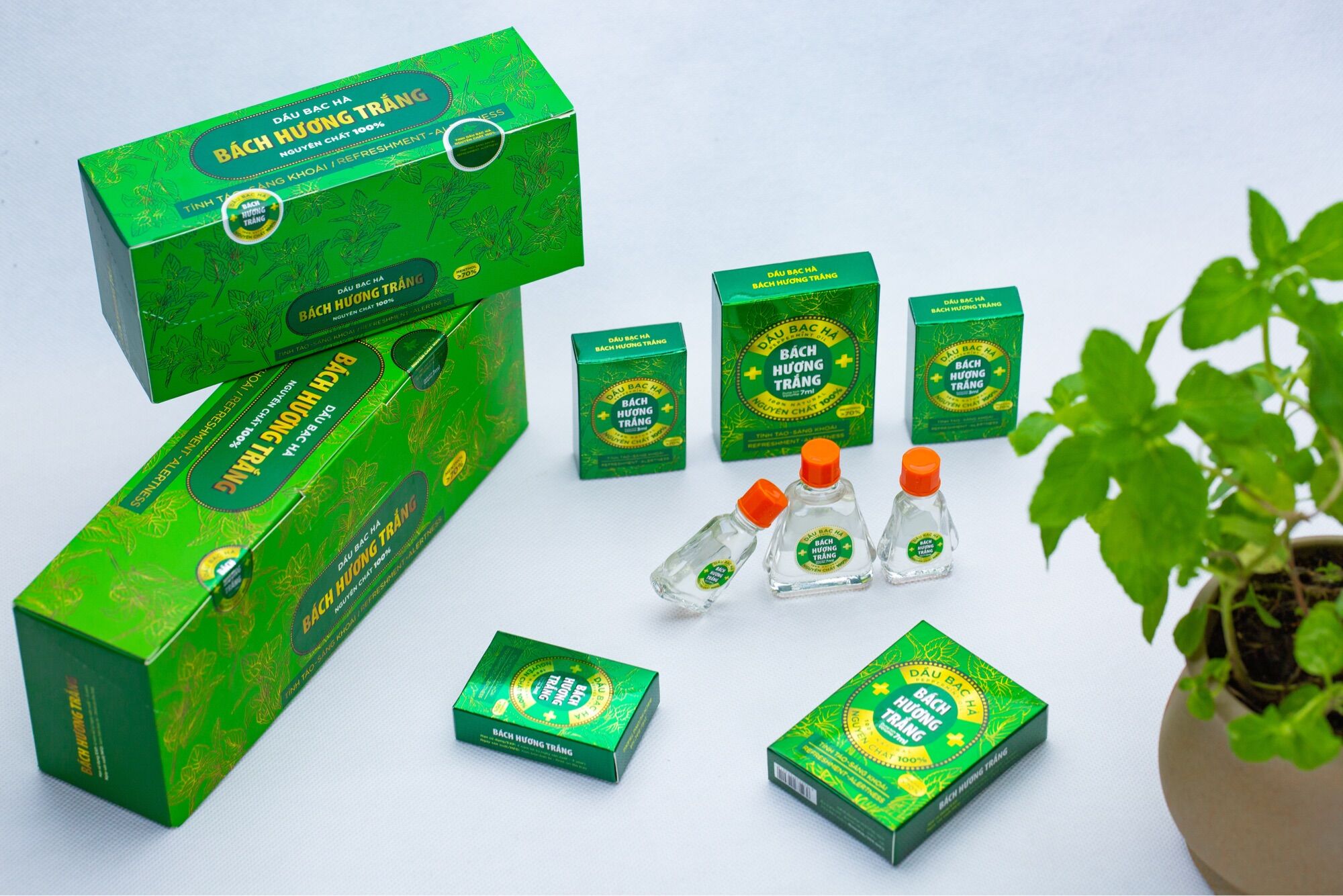 Tinh dầu BẠC HÀ 3ml - phù hợp trong phòng kín và trên xe !