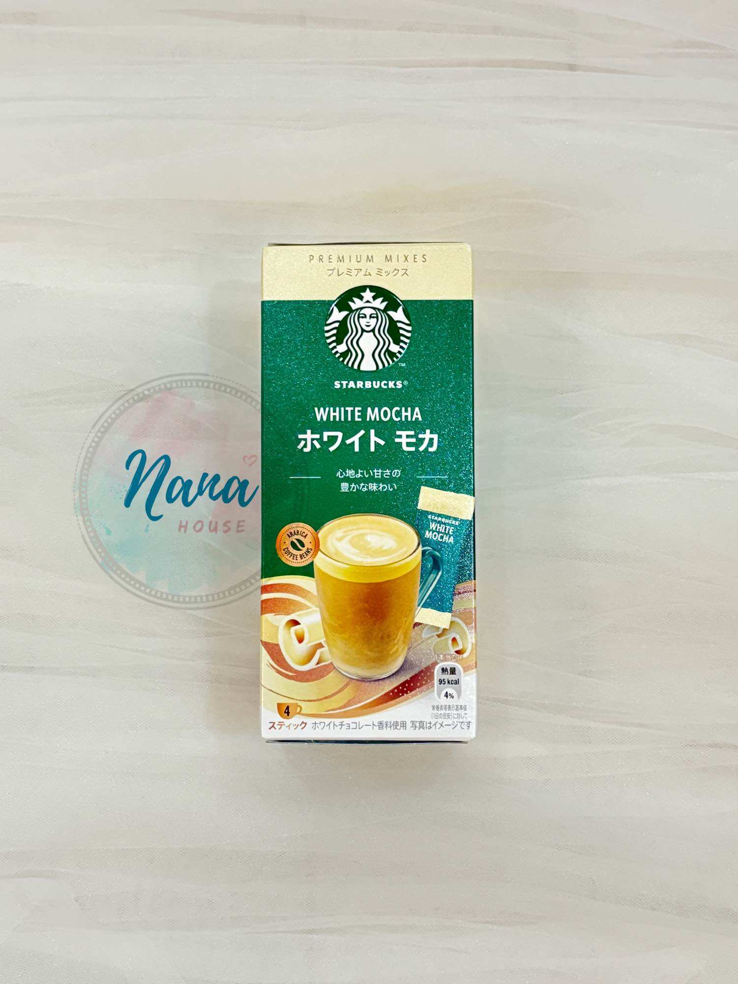 Bột Matcha Latte / Caffe Latte / Mocha Starbucks Nhật Bản Hộp 4thanh x 24gram - bill hàng ✈️ từ Nhật
