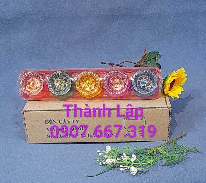 nến ly 5mau cúng thần tài ông địa