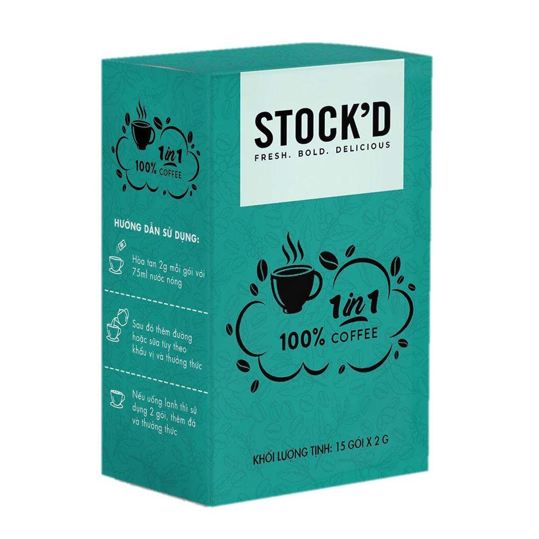 Cà phê hoà tan sấy lạnh Stock’D - hộp 30g