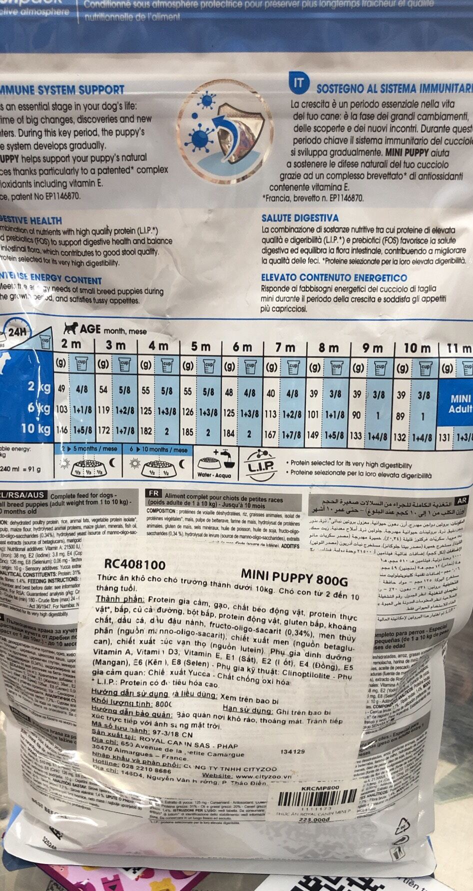 THỨC ĂN CHO CHÓ ROYAL CANIN MINI PUPPY 800g