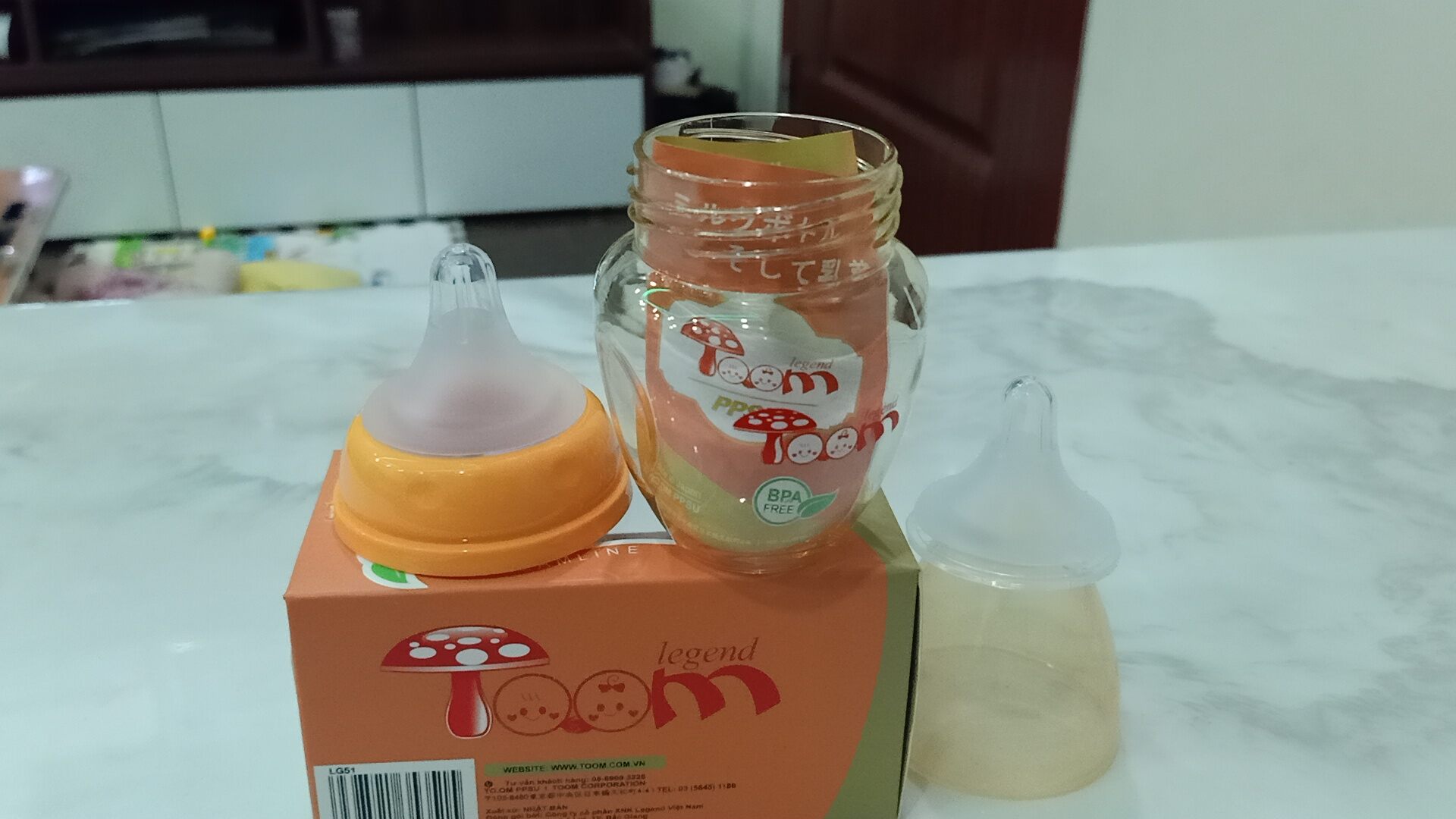 [FREESHIP]-Bình sữa PPSU-Toom cổ rộng đủ size 80ml/160ml/180ml/240ml/260ml [tặng kèm thêm 1 núm]