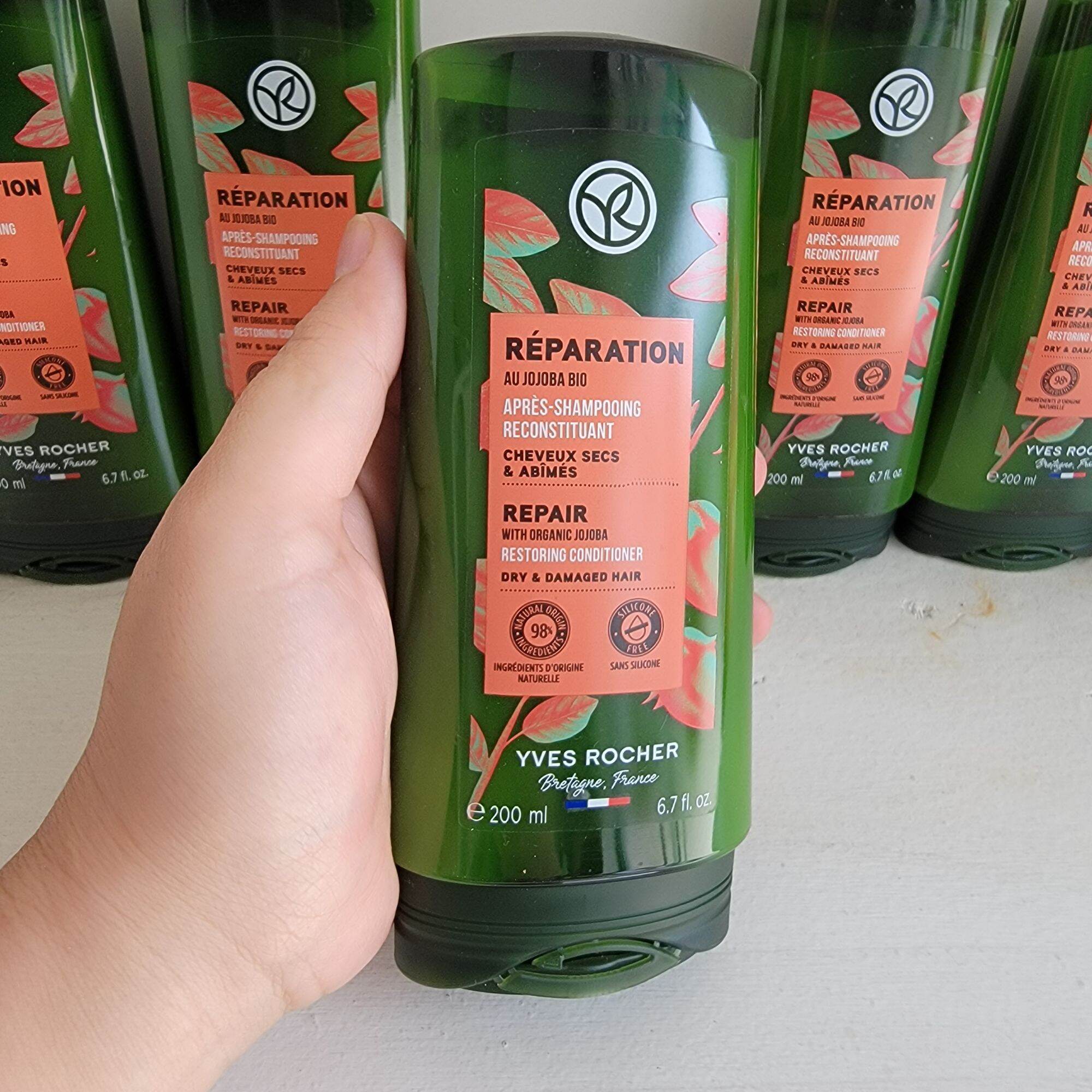 Dầu xả Yves Rocher Pháp chính hãng 200ml giúp phục hồi tóc hư tổn