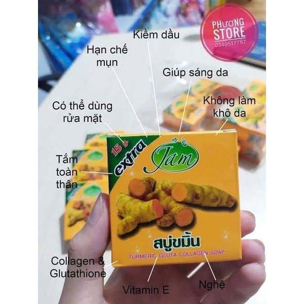 Xà Phòng Cám Nghệ JAM EXTRA  Thái Lan Chính Hãng