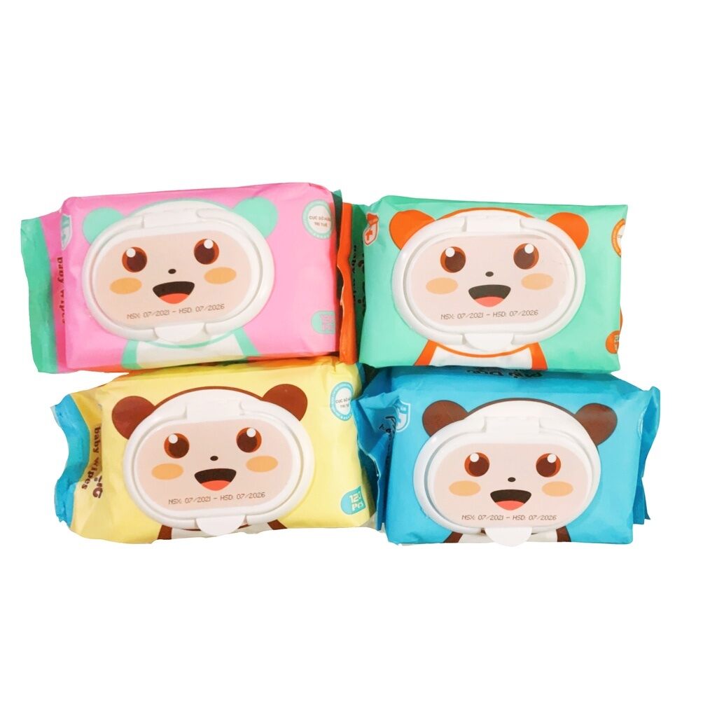 Combo 10 bịch khăn ướt Phú Đạt 120 tờ
