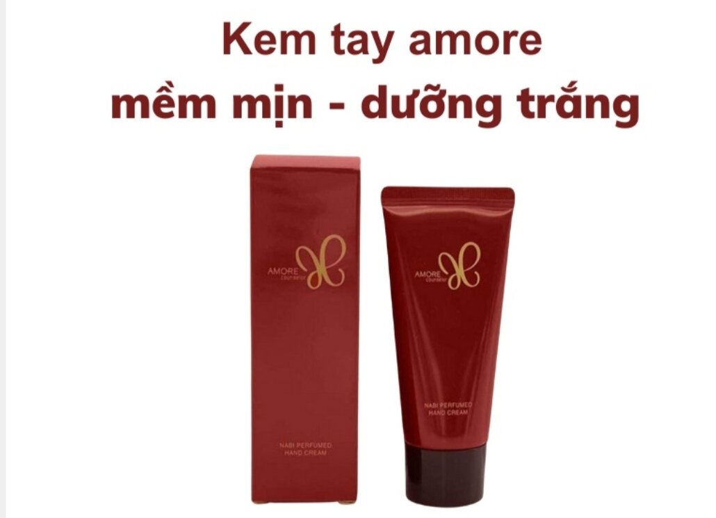 Kem dưỡng da tay Amore 50 ml mềm mịn, dưỡng trắng, giảm nhăn