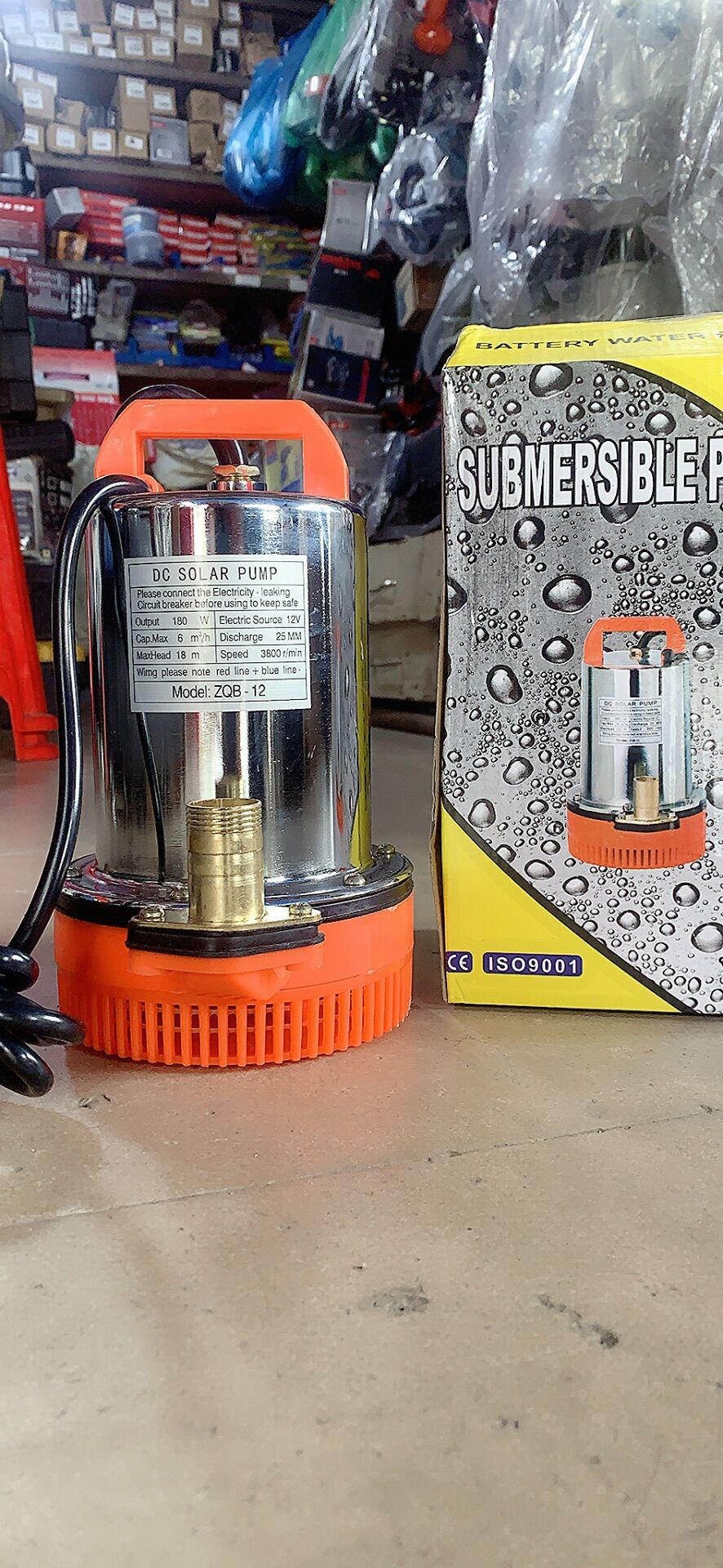 Máy bơm nước lốc 12v công suất lớn 180w