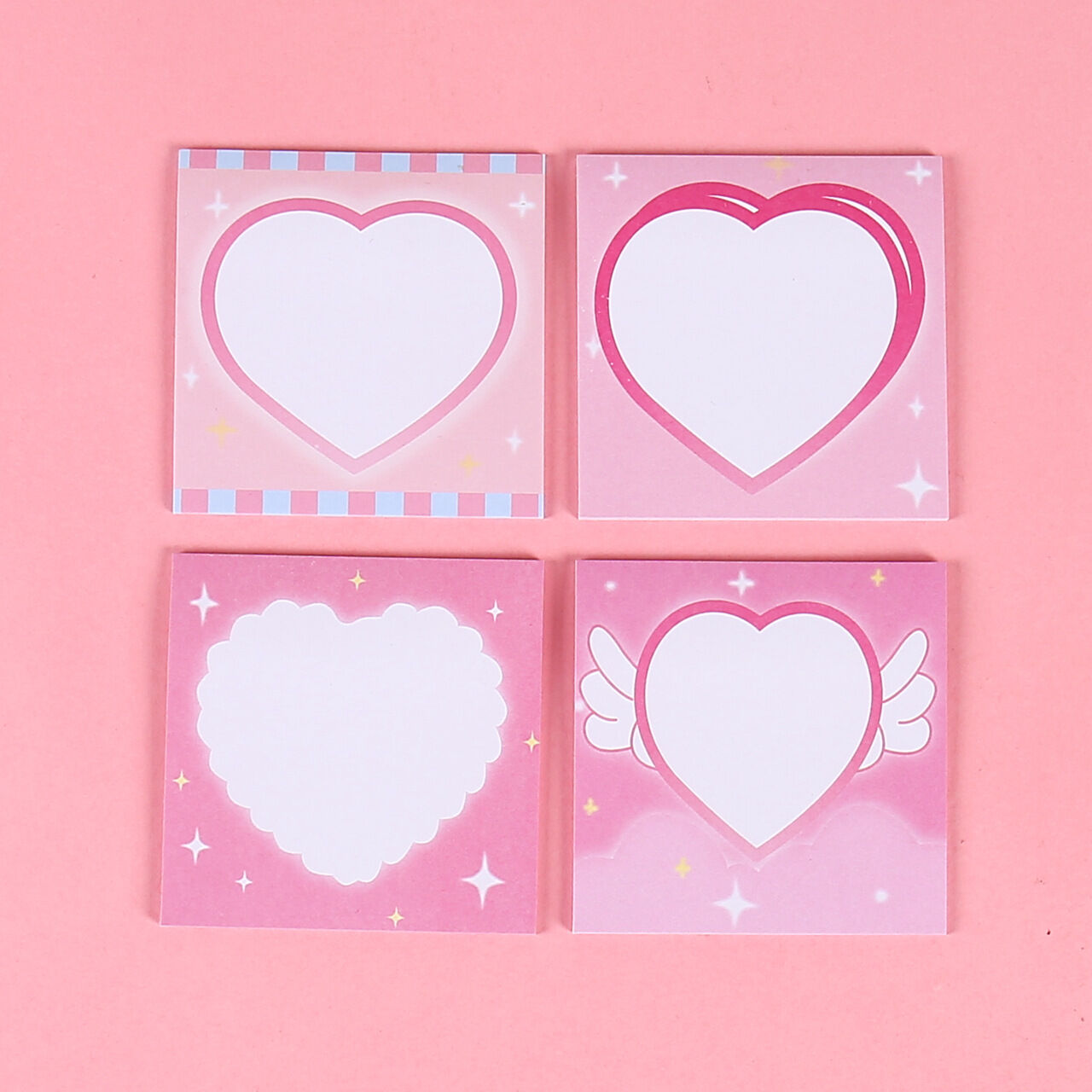 Set 80 tờ giấy note , giấy ghi chú trái tim