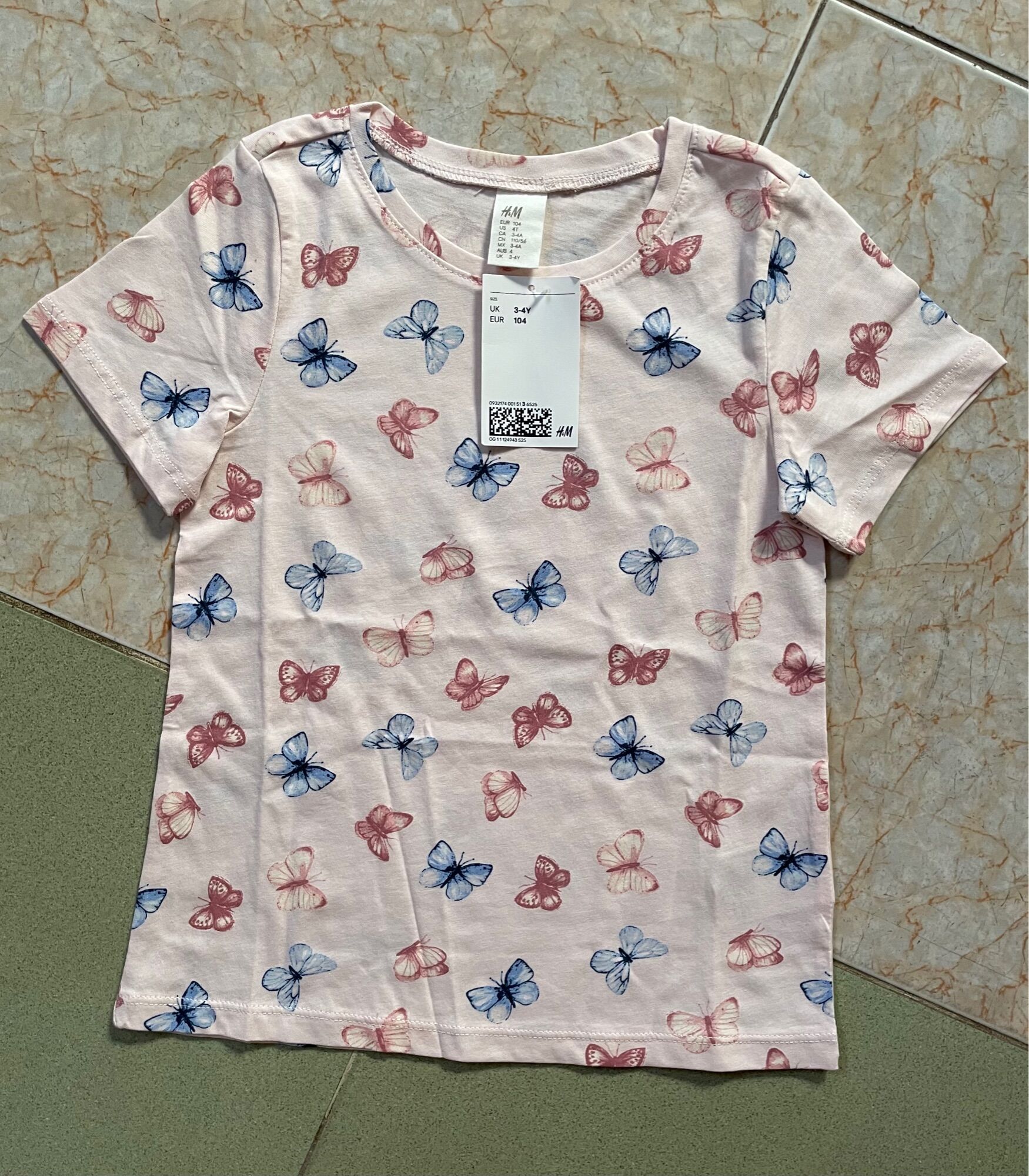 Áo HM Auth Bé Gái Size 3-4 Tuổi ( Có Sẵn )
