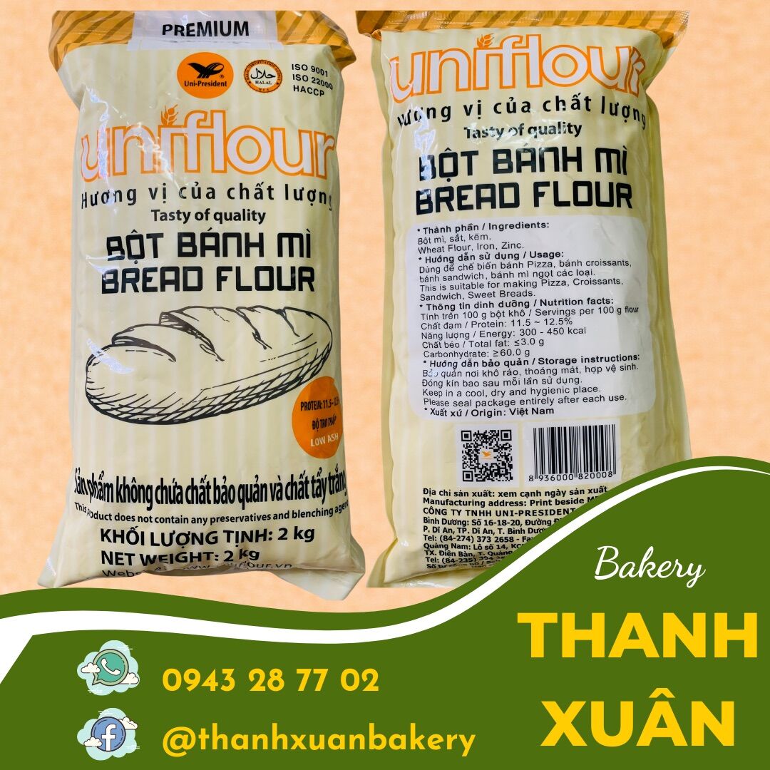 Bột Bánh Mì Uniflour 2kg