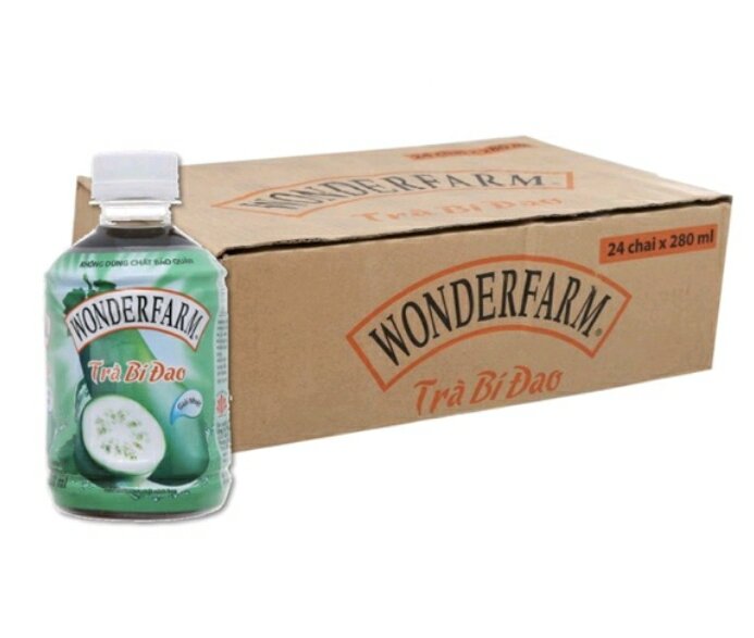 Thùng 24 chai trà sâm bí đao wonderfarm 280ml