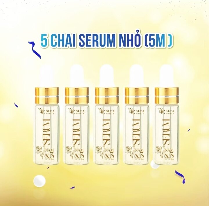 5 chai serum cốt nám x3 sâm vàng sâm