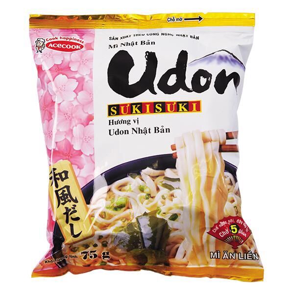 Mì udon sưki sưki truyền thống nhật bản gói 75g