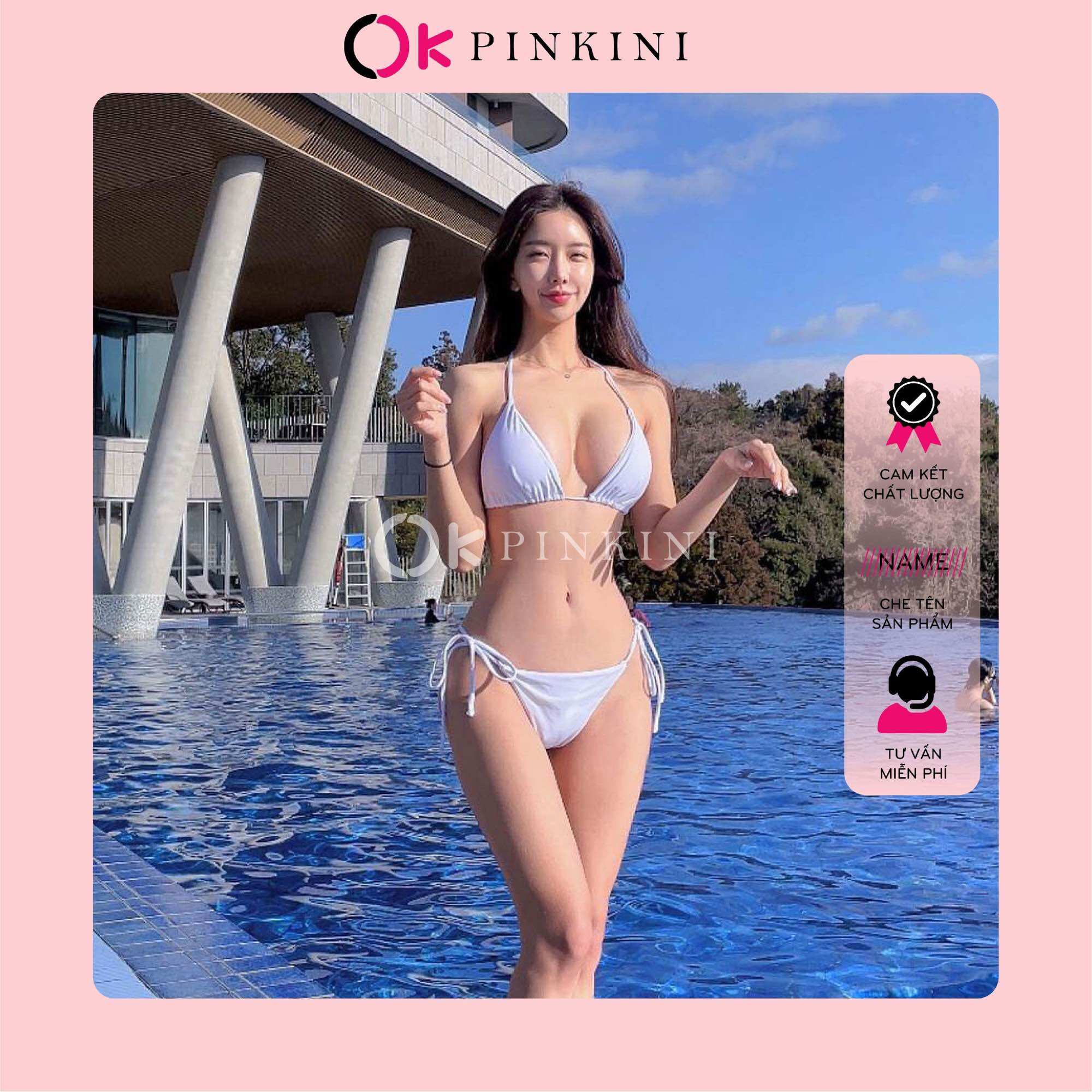 Bikini Đồ Bơi 2 Mảnh Tam Giác 20 Màu(Ảnh Thật)