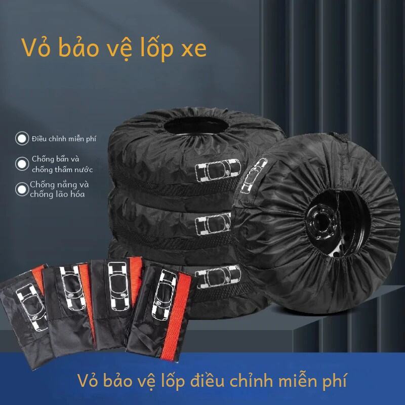 Đa Năng Polyester Chống Thấm Nước Lốp Dự Phòng Cover Tự Động Xe Bánh Xe Bảo Vệ Lốp Xe Ô Tô Phần