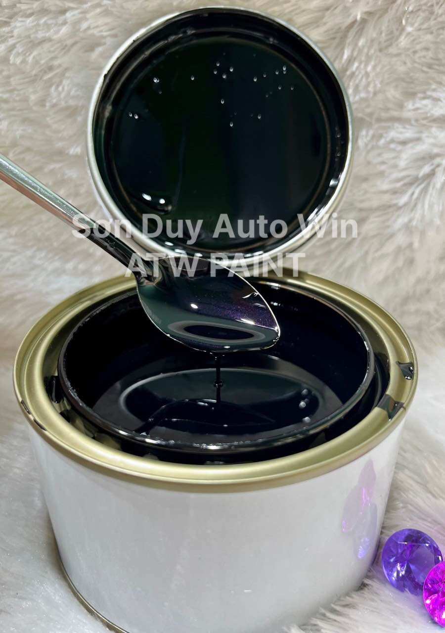 Sơn Đen pha lê tím 2k - Sơn tự bóng