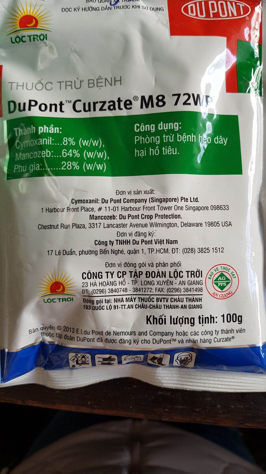Thuốc trừ bệnh héo dây Curzate M8