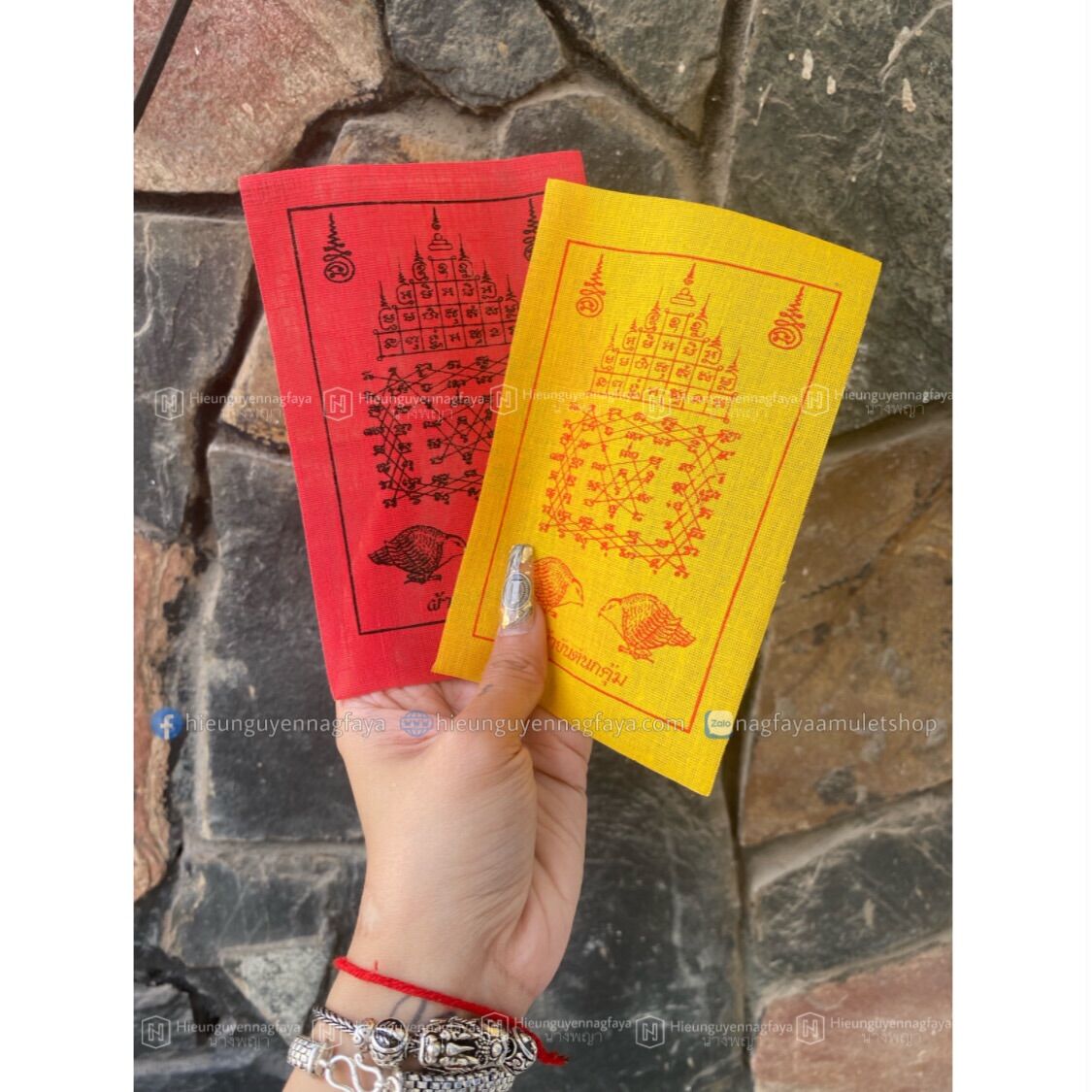 Tranh phong thuỷ 7 dòng kinh thái lan - yant