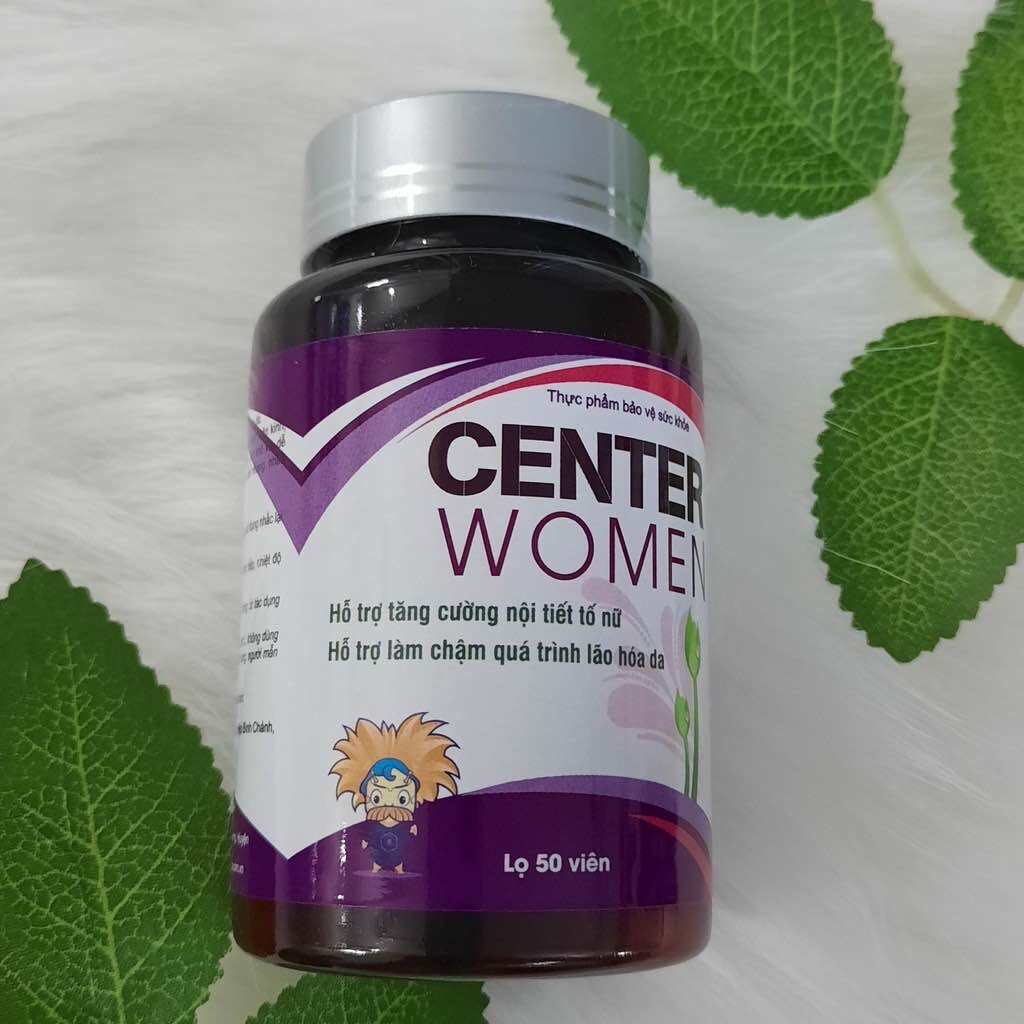 Center Woment, viên uống bổ sung nội tiết tố nữ,giảm khô da, sạm da, nám da