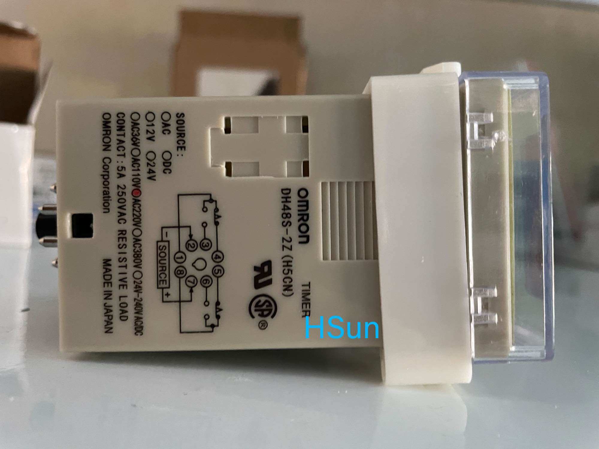 (LOẠI TỐT) Đồng hồ hẹn giờ thiết bị, rơ le thời gian Timer DH48 2Z (đã gồm đế)
