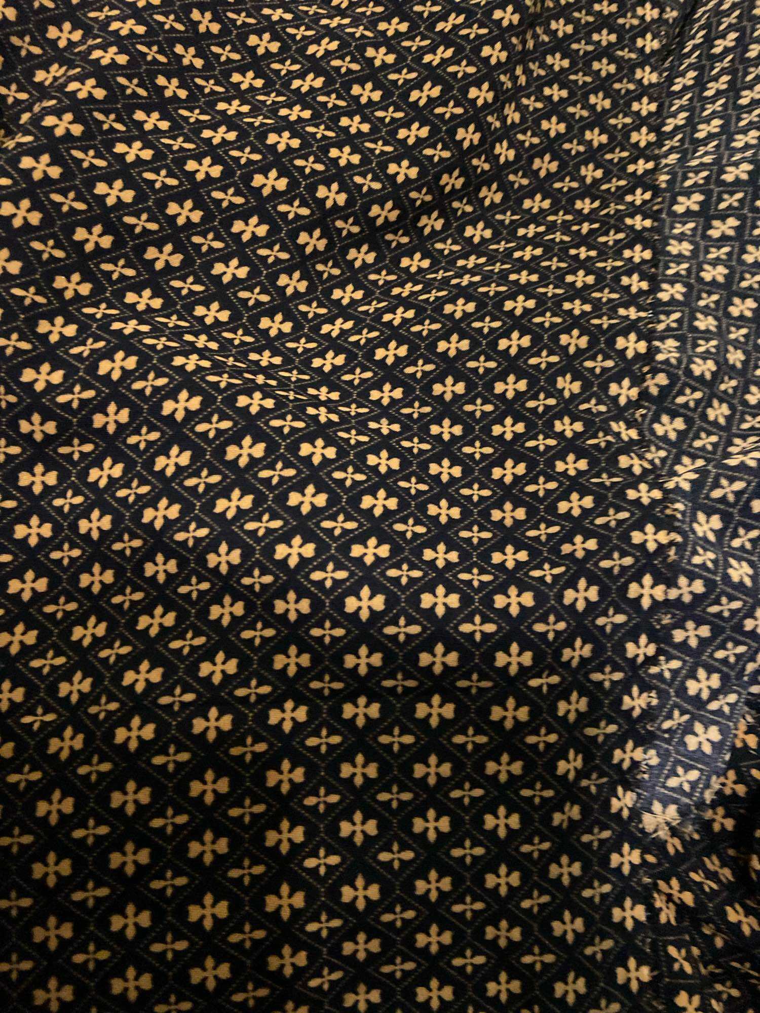 2m x 1m5 vải đũi lụa hoa nhí cam hàng loại 1 mềm mịn mát co giãn khổ 1m5 may thiết kế đầm váy áo dài (88)