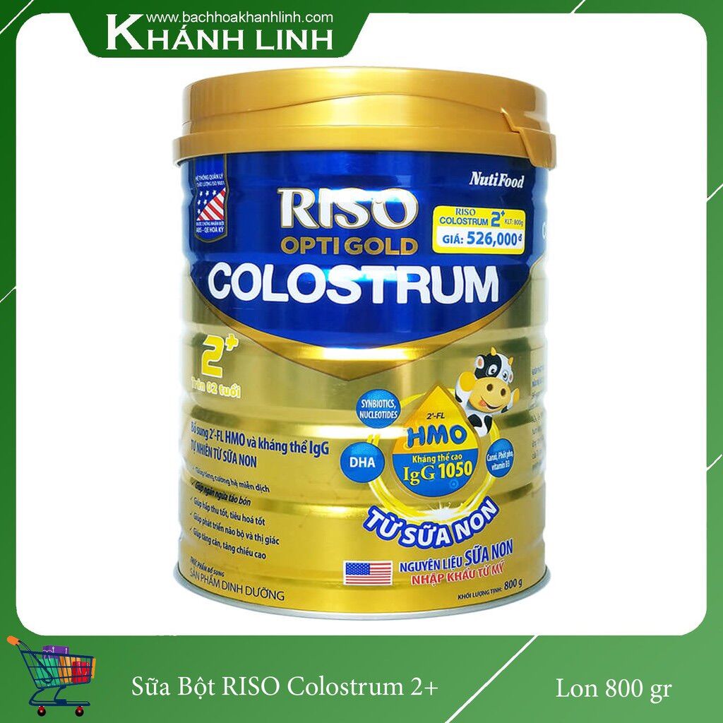 Sữa Non Riso Colostrum 2+ 800g - Cho Bé Từ 2 tuổi trở lên